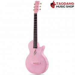 กีต้าร์โปร่งไฟฟ้า Enya Nova Go EQ SP1 สี Sparkle Pink