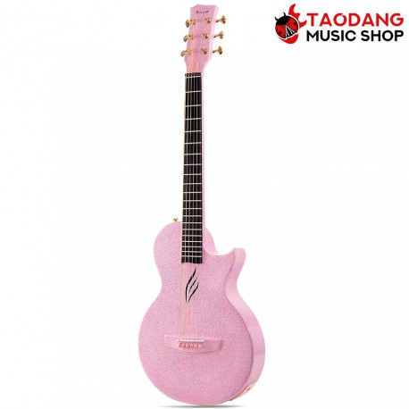 กีต้าร์โปร่งไฟฟ้า Enya Nova Go EQ SP1 สี Sparkle Pink