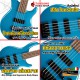 เบสไฟฟ้า Cort C5 Deluxe Artisan Series สี Candy Blue