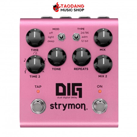 เอฟเฟคกีต้าร์ไฟฟ้า Strymon DIG V2 Dual Digital Delay สี Pink