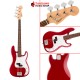 เบสไฟฟ้า Squier Debut Precision สี Dakota Red