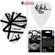 ปิ๊ก Dunlop EVH VHII Max Grip Picks สี White Black