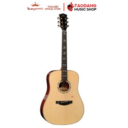กีต้าร์โปร่งไฟฟ้า Kepma A1D EQ LR Bagg สี Natural