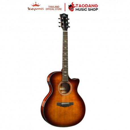 กีต้าร์โปร่งไฟฟ้า Kepma G1GA EQ สี Walnut