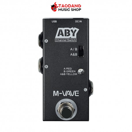 เอฟเฟคก้อนกีต้าร์ไลน์ซีเล็คเตอร์- M vave Aby Box สี White