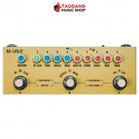 มัลติเอฟเฟค M vave Cube Baby AC สี Yellow