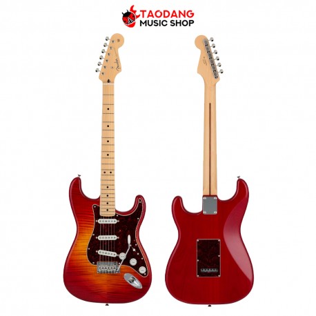 กีต้าร์ไฟฟ้า Fender Hybrid II Stratocaster สี Sunset Orange Trans