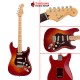 กีต้าร์ไฟฟ้า Fender Hybrid II Stratocaster สี Sunset Orange Trans