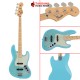 เบสไฟฟ้า Fender Hybrid II Jazz Bass สี Celeste Blue