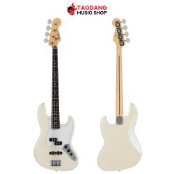 เบสไฟฟ้า Fender Hybrid II Jazz Bass สี Olympic White