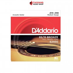 สายกีต้าร์โปร่ง D'Addario 85/15 Bronze EZ930 เบอร์ 13