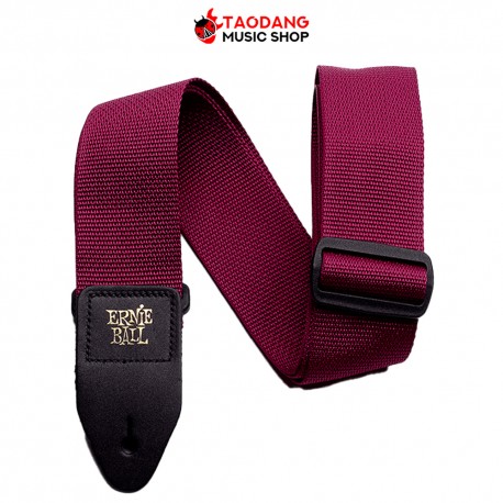 สายสะพายกีต้าร์ไฟฟ้า Ernie ball Polypro Guitar Straps P04047 สี Burgundy