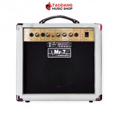 แอมป์กีต้าร์ไฟฟ้า Mr.7 GA15USB สี White
