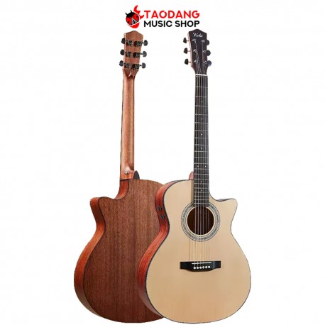 กีต้าร์โปร่งไฟฟ้า Voki M10GAE ST2 สี Natural