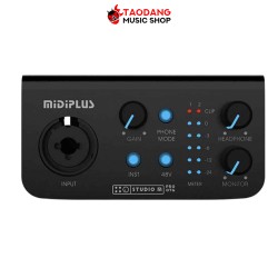 ออดิโออินเตอร์เฟส Midiplus Studio M Pro OTG สี Black