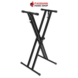 ขาตั้งคีย์บอร์ดคู่ Flanger FM-802R สี Black