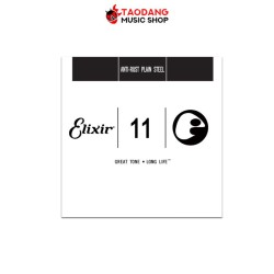 สายแยกกีต้าร์โปร่งและกีต้าร์ไฟฟ้า Elixir Anti Rust Steel เบอร์ 0.11