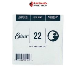 สายแยกกีต้าร์โปร่ง Elixir Nanoweb 80/20 Bronze เบอร์ 22
