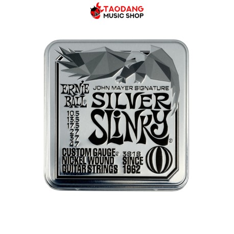 สายกีต้าร์ไฟฟ้า Ernie Ball John Mayer Silver Slinky เบอร์ 10.5-47