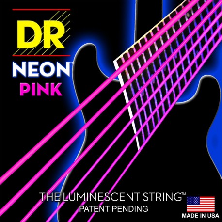 สายกีต้าร์ไฟฟ้า DR รุ่น Neon สีชมพู เบอร์ 9