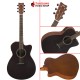 กีต้าร์โปร่งไฟฟ้า Yamaha FSX400C สี Smoky Black