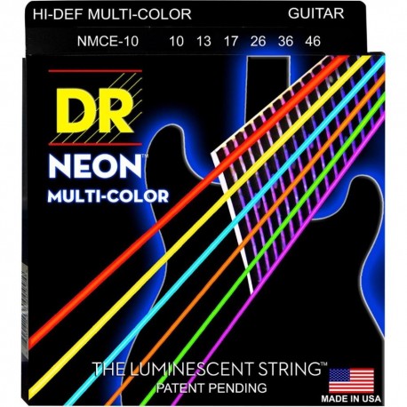 สายกีต้าร์ไฟฟ้า DR รุ่น Neon มัลติคัลเลอร์ เบอร์ 10