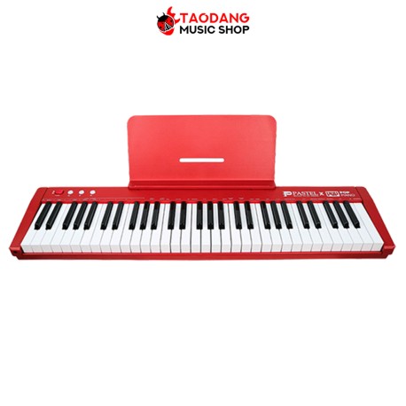 เปียโนไฟฟ้า Pastel POPPIANO 61 สี Red