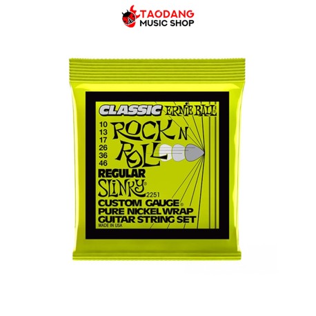 สายกีต้าร์ไฟฟ้า Ernie Ball Regular Slinky Classic Rock N Roll เบอร์ 10-46