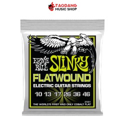 สายกีต้าร์ไฟฟ้า Ernie Ball Slinky Cobalt Flatwound เบอร์ 10-46