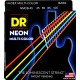 DR Neon Hi-Def Multi Color K3 Coated Bass String 45-105