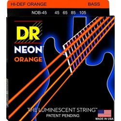 DR Neon Hi-Def Orange K3 Coated Bass String 45-105