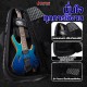 กระเป๋ากีต้าร์ไฟฟ้า Moonwalk HL1300 สี Black Purple