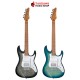 กีต้าร์ไฟฟ้า Ibanez AZ22S1F สี Transparent Turquoise Sunburst