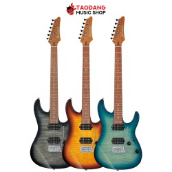 กีต้าร์ไฟฟ้า Ibanez AZ24S1F สี Transparent Turquoise Sunburst