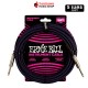 Ernie Ball P06394 Braided Straight to Straight Red Black