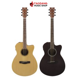 กีต้าร์โปร่งไฟฟ้า Yamaha FSX400C สี Smoky Black