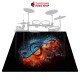 Drum Mat Dirty Rabbit DTR Drum Carpet Blue