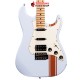 Electric Guitar Kazuki Zen Series Ash Green Blue Gray Stripe