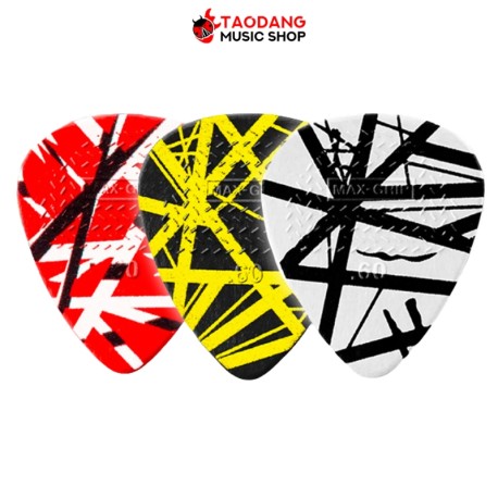 ปิ๊ก Dunlop EVH VHII Max Grip Picks สี Black Yellow