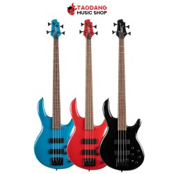 เบสไฟฟ้า Cort C4 Deluxe Artisan Series สี Candy Red