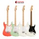 กีต้าร์ไฟฟ้า Squier FSR Sonic Stratocaster SSS สี Surf Green