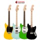 กีต้าร์ไฟฟ้า Squier FSR Sonic Mustang สี Lime Green