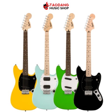 กีต้าร์ไฟฟ้า Squier FSR Sonic Mustang สี Lime Green