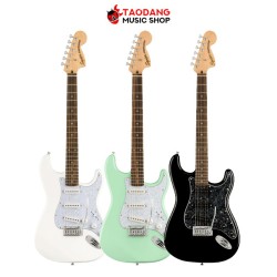 กีต้าร์ไฟฟ้า Squier FSR Affinity Stratocaster SSS Period Pickguard สี Black