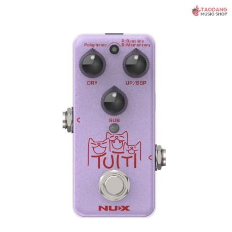 Nux Tutti (NPO-2) Polyphonic Octave Pedal Effect Guitar