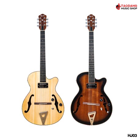 กีต้าร์ไฮบริด Kazuki HJ03 Hybrid Guitar Jazz Hollow Body