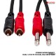 สายสัญญาณ TS TO RCA Hosa Stereo Interconnect Dual 1/4 in TS to Dual RCA