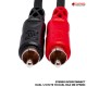 สายสัญญาณ TS TO RCA Hosa Stereo Interconnect Dual 1/4 in TS to Dual RCA