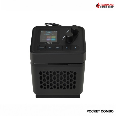 เอฟเฟคมัลติกีต้าร์ไฟฟ้าและเบส แบบคอมโบ M Vave Pocket Combo สี Black