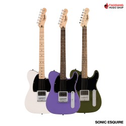 กีต้าร์ไฟฟ้า Squier Sonic Esquire H สี Arctic White